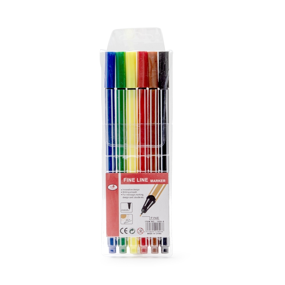 Kit Canetinhas Coloridas C/ 6