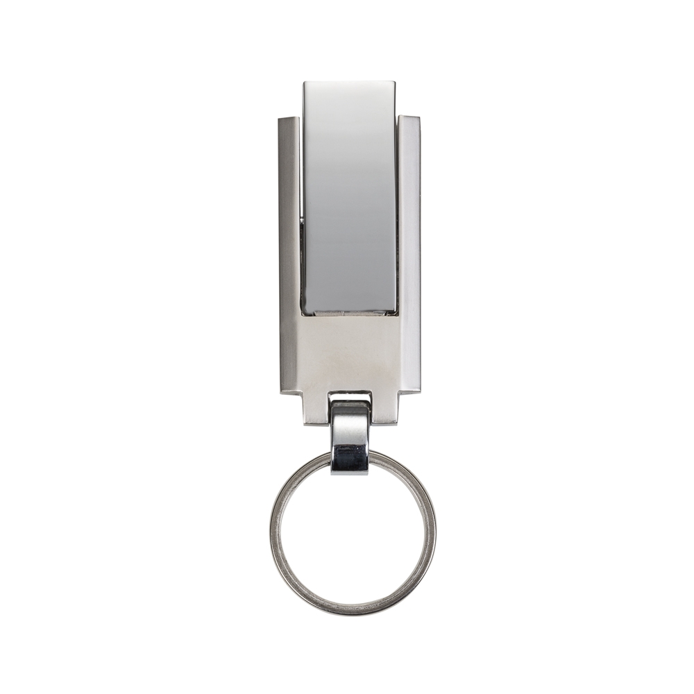 Pen Drive Chaveiro Metal Grande 16 Gb Retrátil